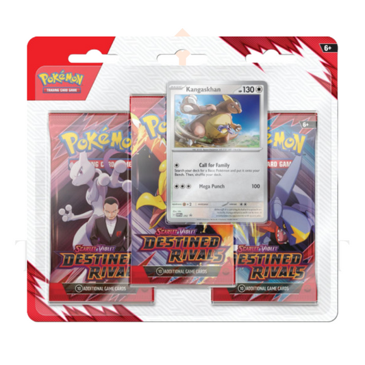 Pokemon TCG SV10 Destined Rivals 3 Pack Blister - Kangaskhan