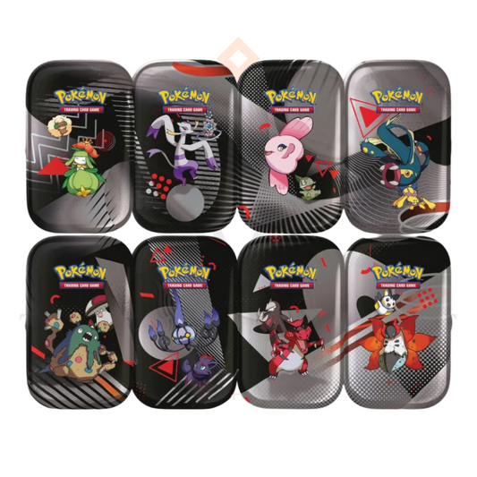 Pokemon TCG S&V 10.5 Black Bolt & White Flare Mini Tins (Select Your Artwork)