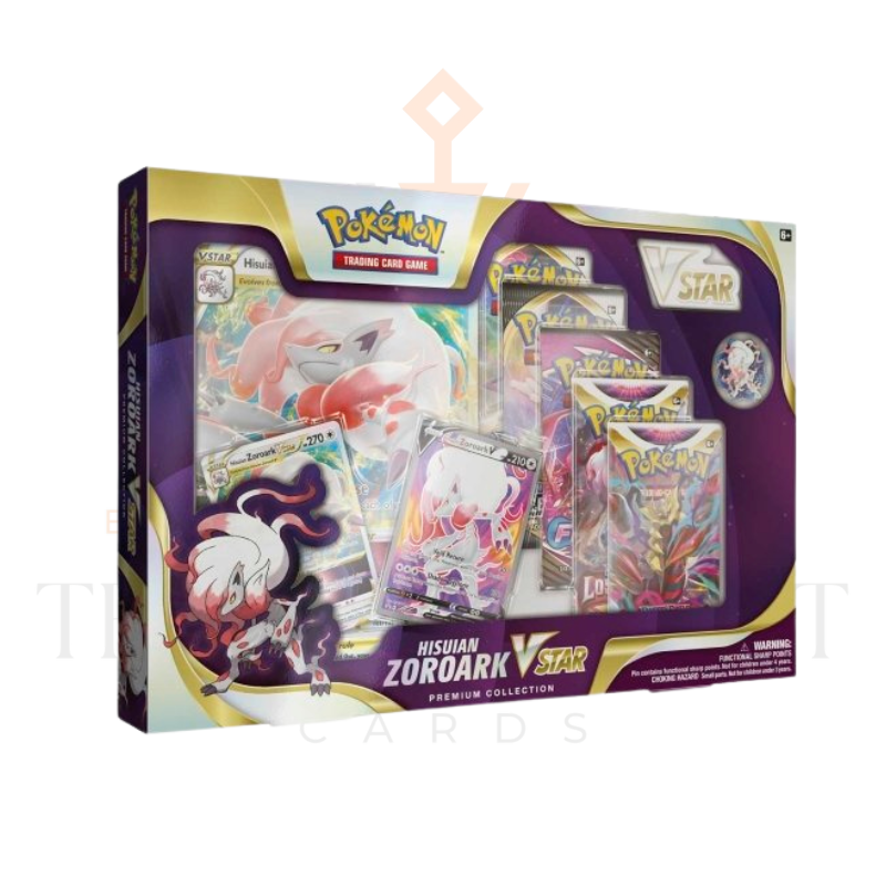 Pokemon TCG Hisuian Zoroark VSTAR Premium Collection Box