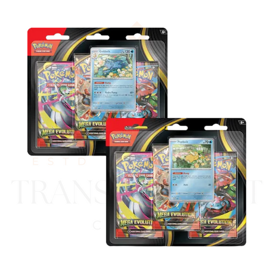 Pokemon TCG Mega Evolution 3 Pack Blister (Chosen at Random)