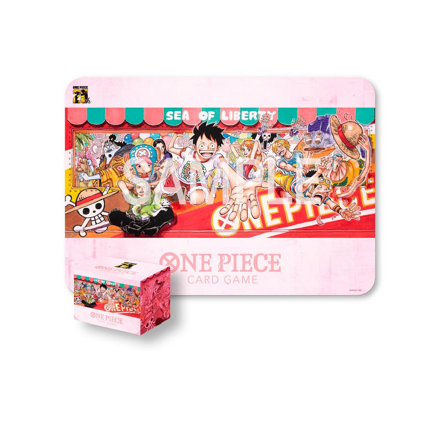 One Piece Card Game - Playmat and Card Case Set -25th Edition