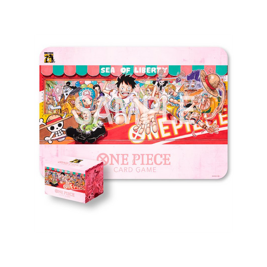 One Piece Card Game - Playmat and Card Case Set -25th Edition