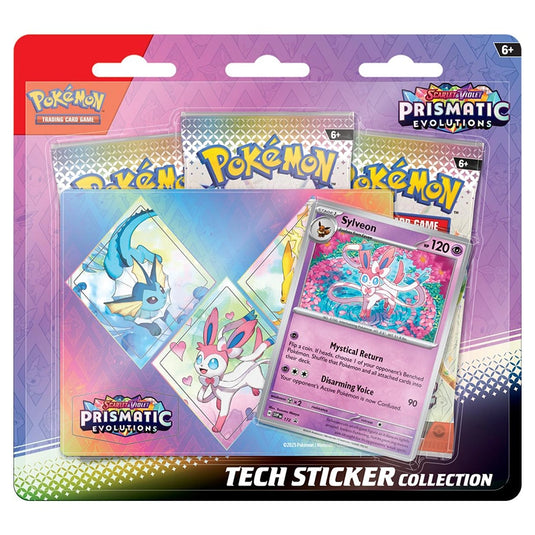 Pokemon TCG Scarlet & Violet Prismatic Evolutions - Tech Sticker Collection