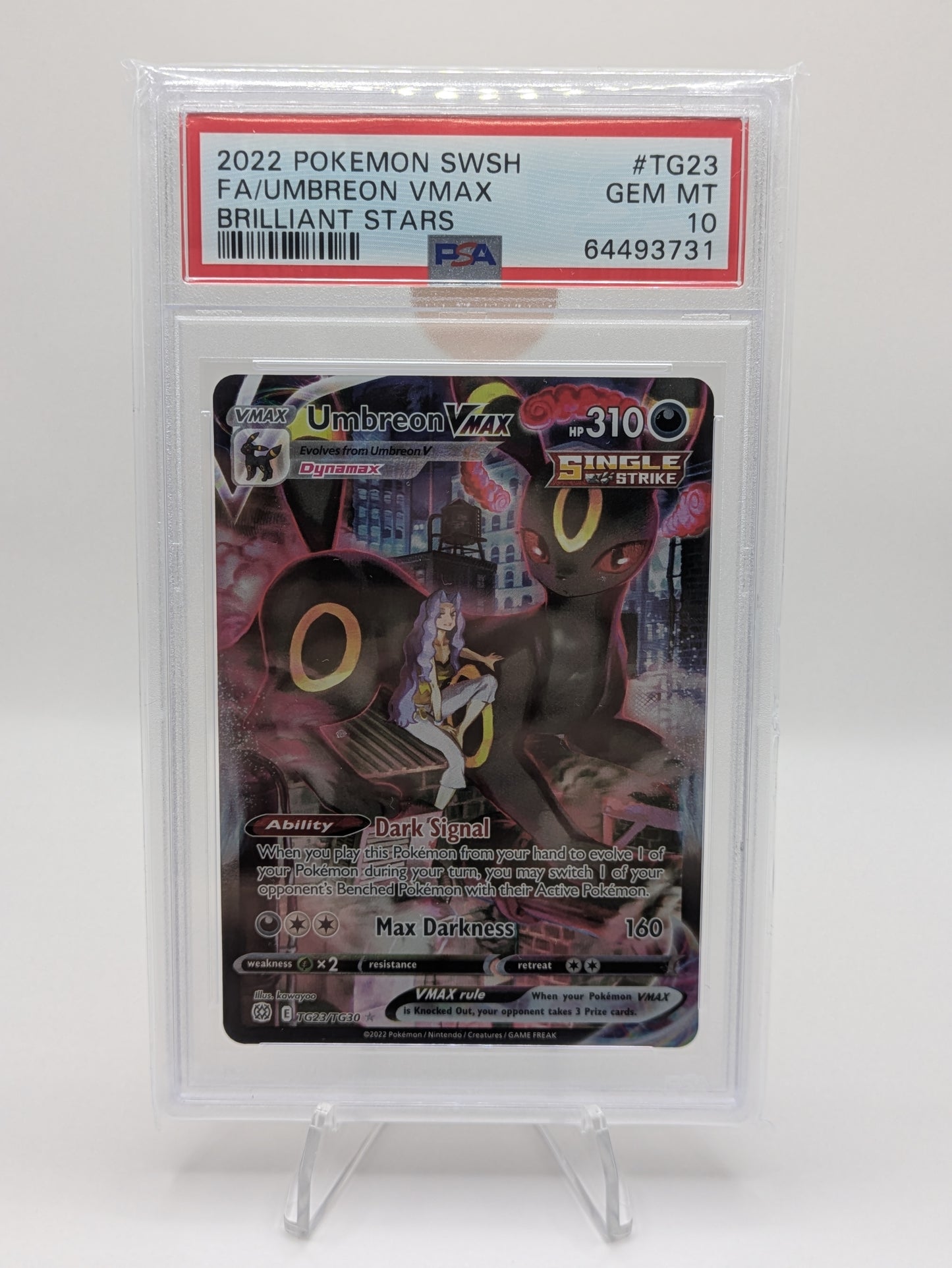 Pokemon TCG - Umbreon VMAX TG23 PSA 10