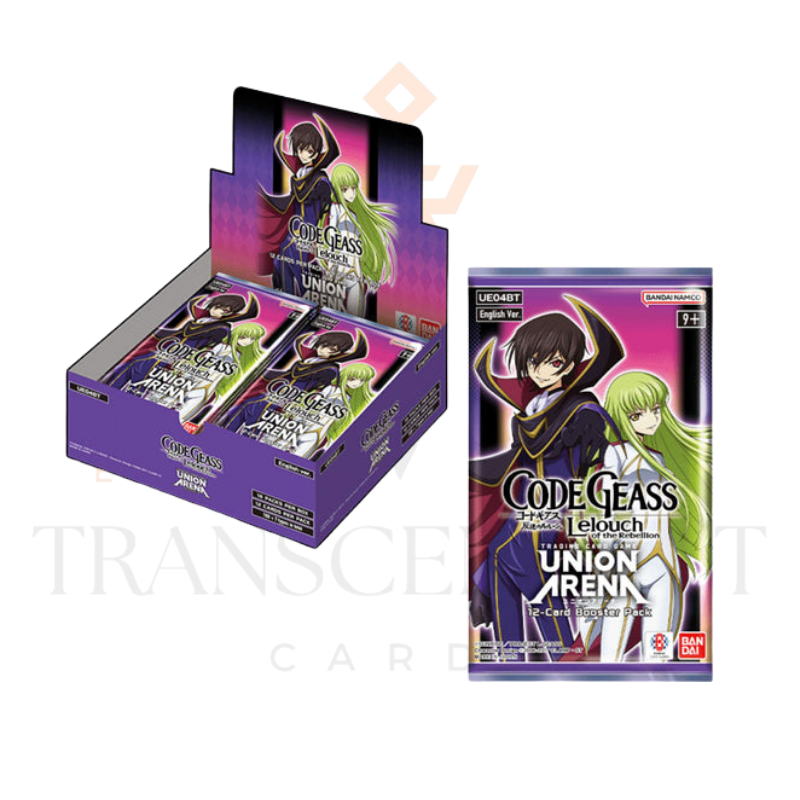 Union Arena TCG UE04BT CODE GEASS: Lelouch of the Rebellion (16 Booster Packs)