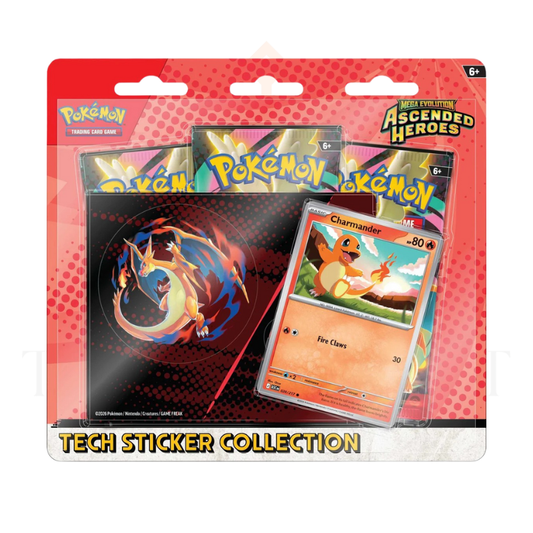 Pokemon TCG Mega Evolution Ascended Heroes - Tech Sticker Collection - Charizard Y/Charmander