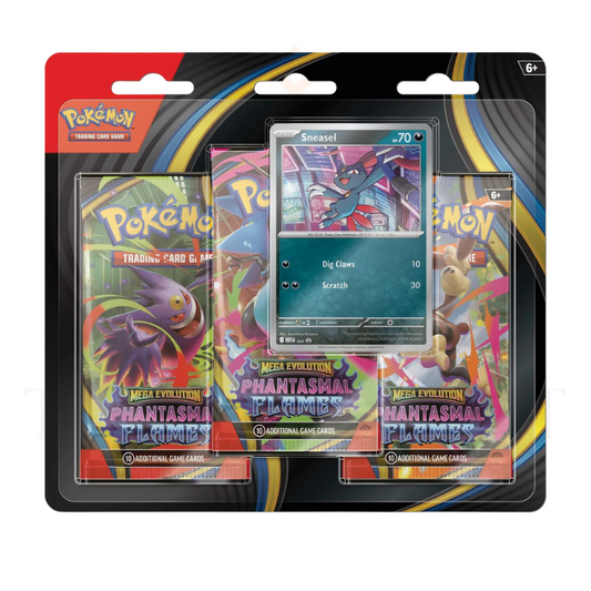 [Pre Order] Pokemon TCG Mega Evolution Phantasmal Flames 3 Pack Blister (Chosen at Random)