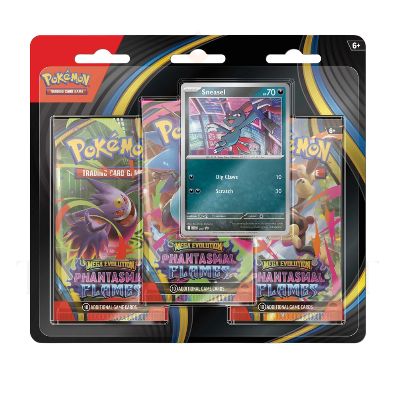 [Pre Order] Pokemon TCG Mega Evolution Phantasmal Flames 3 Pack Blister (Chosen at Random)