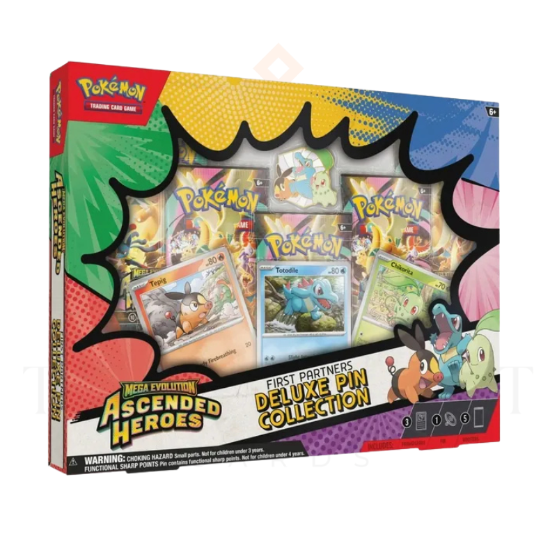Pokemon TCG Mega Evolutions Ascended Heroes First Partners Deluxe Pin Collection