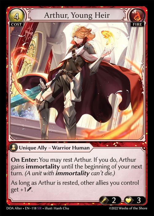 DOA Alter 118 Arthur, Young Heir (SR)