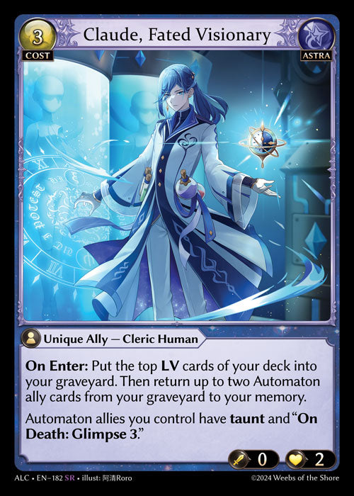 ALC 182 Claude, Fated Visionary (SR)