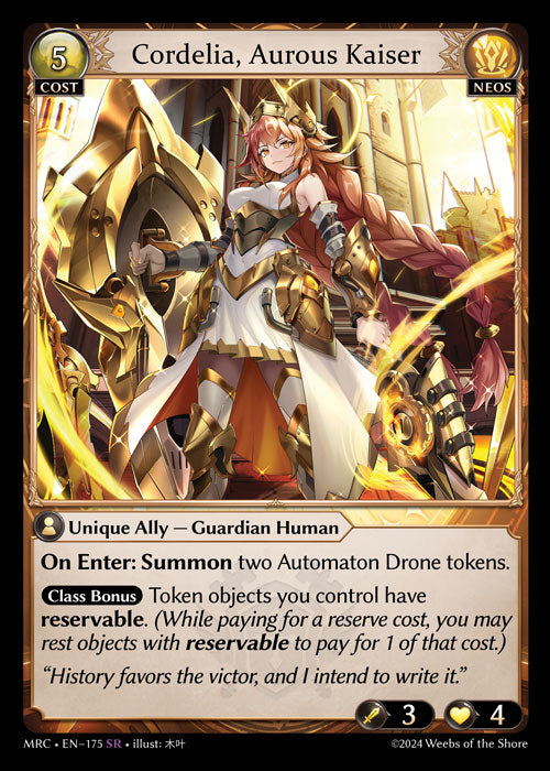 MRC 175 Cordelia, Aurous Kaiser (SR)