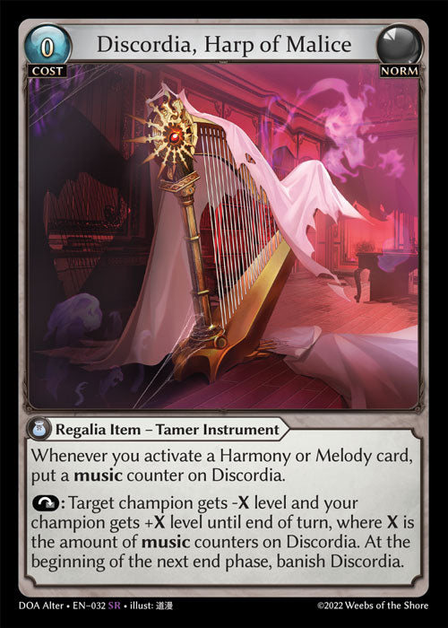 DOA Alter 032 Discordia, Harp of Malice (SR)