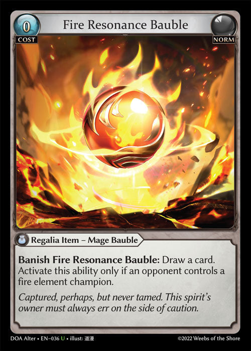 DOA Alter 036 Fire Resonance Bauble (U)