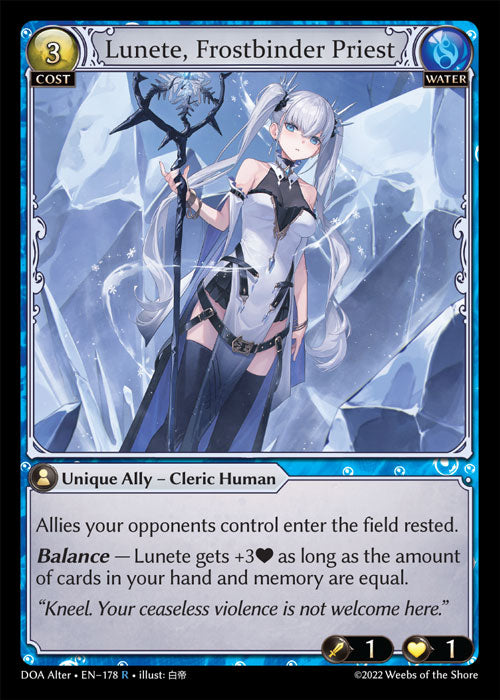 DOA Alter 178 Lunete, Frostbinder Priest (R)