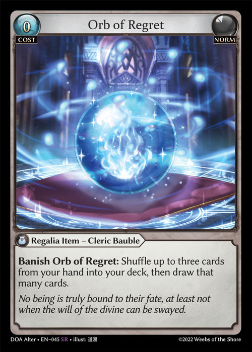 DOA Alter 045 Orb of Regret (SR)