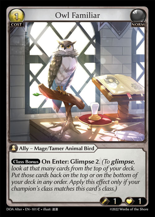 DOA Alter 101 Owl Familiar (C)