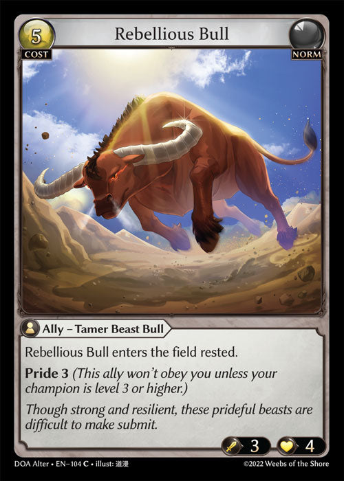 DOA Alter 104 Rebellious Bull (C)