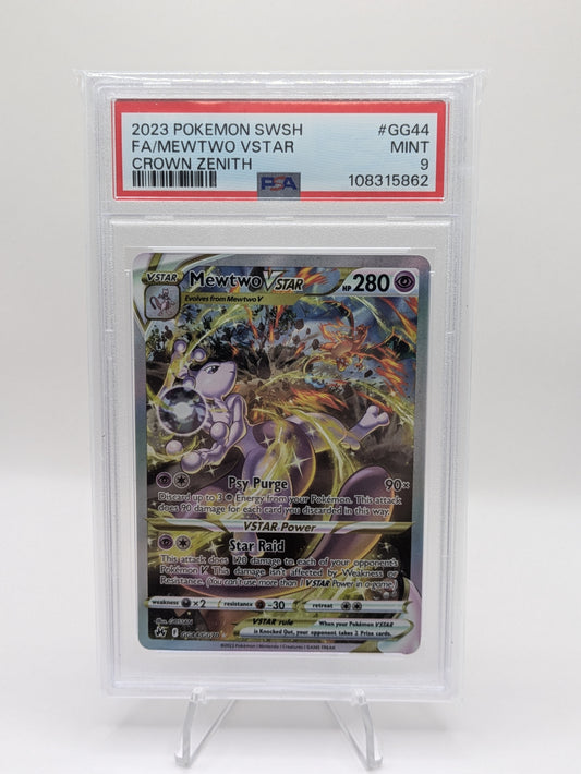 Pokemon TCG - Mewtwo VSTAR GG44 PSA 9