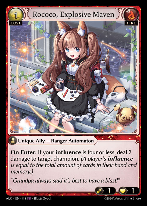 ALC 118 Rococo, Explosive Maven (SR)