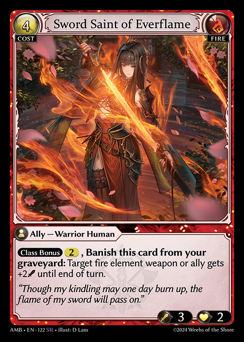 AMB 122 Sword Saint of Everflame (SR)