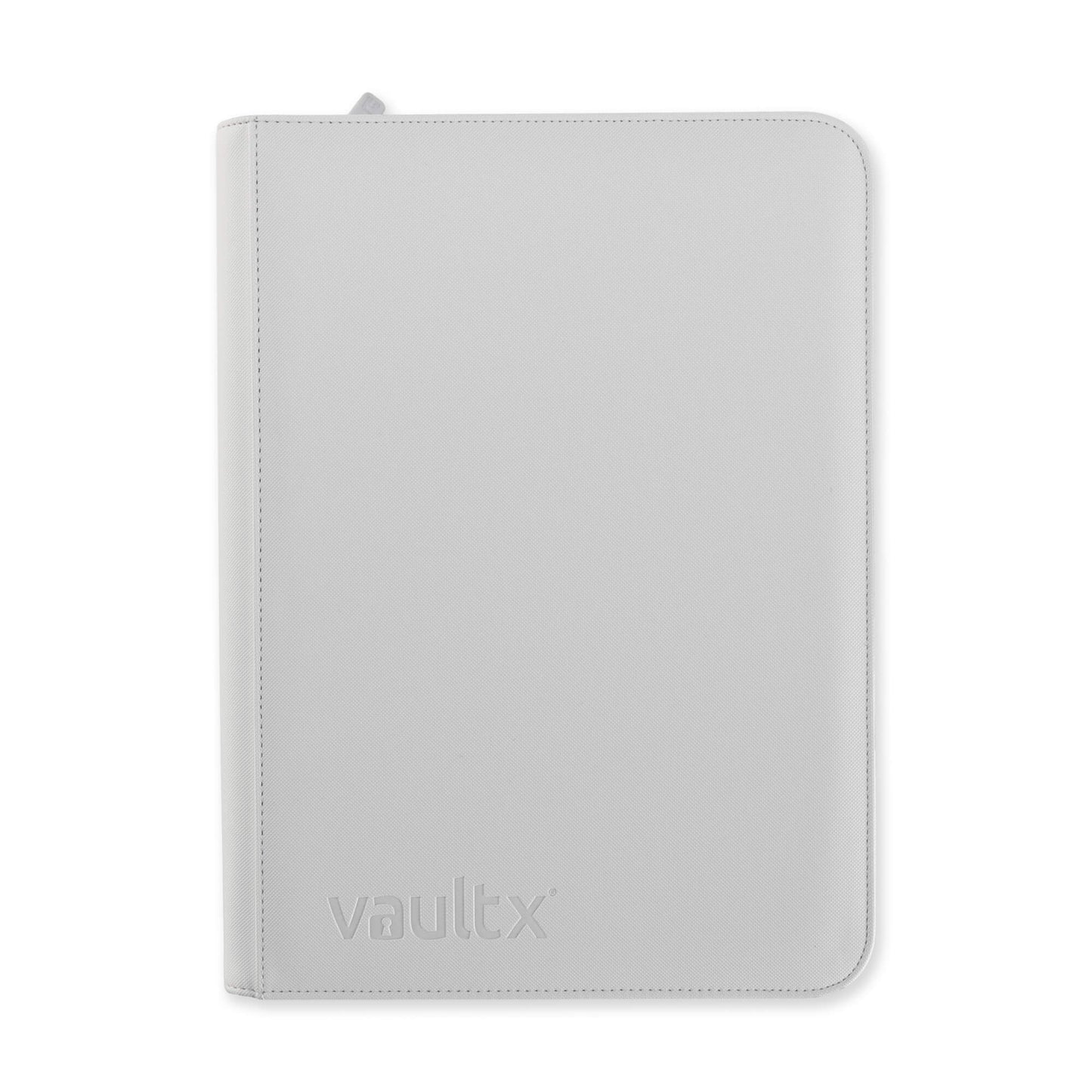 Vault X - 9-Pocket Exo-Tec® Zip Binder White Edition