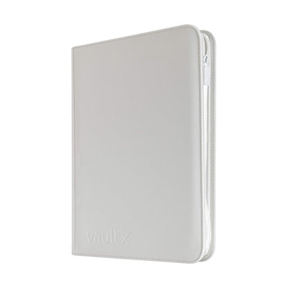 Vault X - 9-Pocket Exo-Tec® Zip Binder White Edition