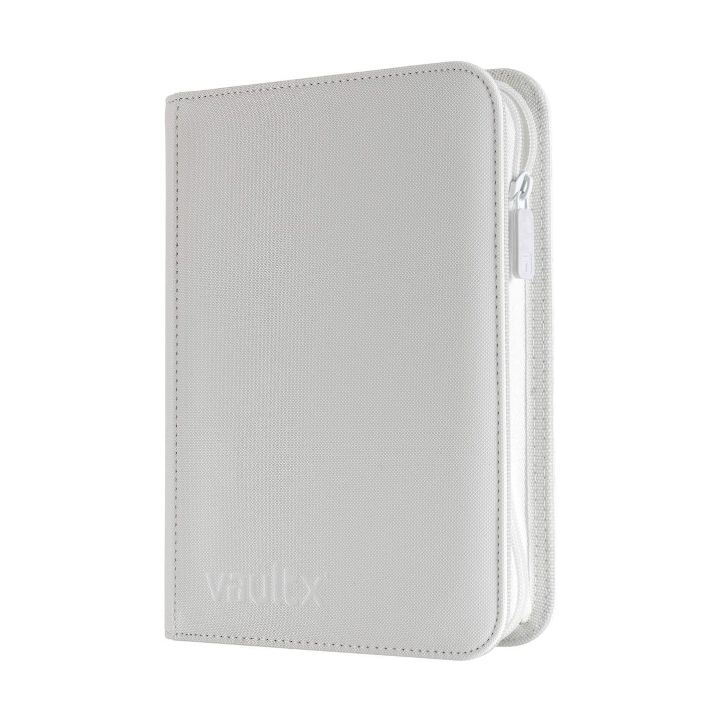 Vault X - 4Pocket Exo-Tec® Zip Binder White Edition