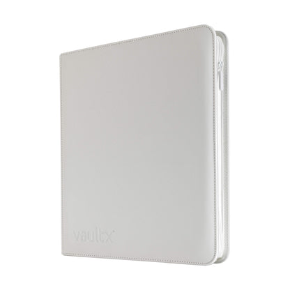 Vault X - 12-Pocket Exo-Tec® Zip Binder White Edition