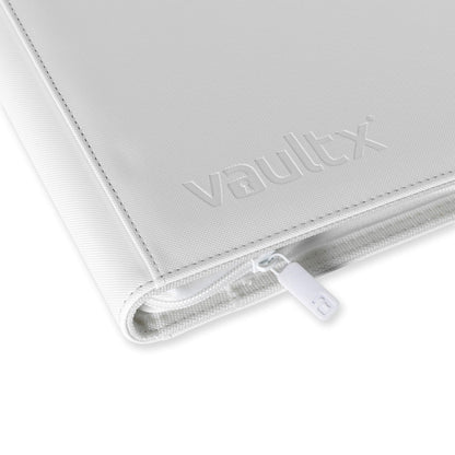 Vault X - 9-Pocket Exo-Tec® Zip Binder White Edition