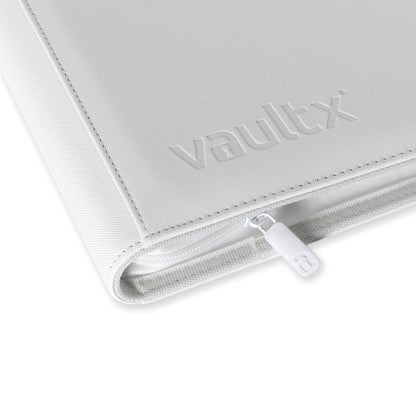 Vault X - 4Pocket Exo-Tec® Zip Binder White Edition