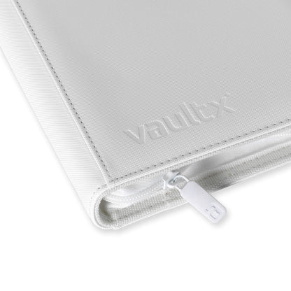 Vault X - 12-Pocket Exo-Tec® Zip Binder White Edition