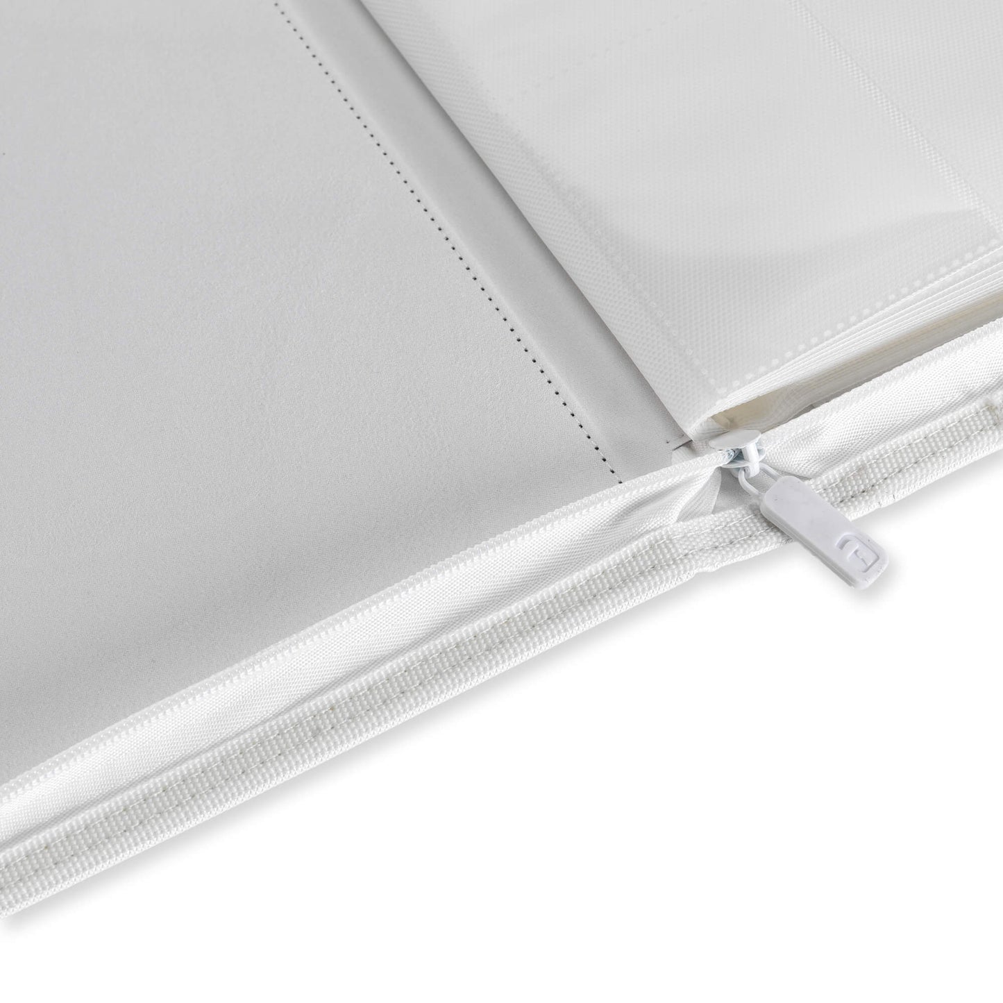 Vault X - 9-Pocket Exo-Tec® Zip Binder White Edition