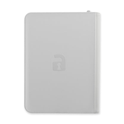 Vault X - 9-Pocket Exo-Tec® Zip Binder White Edition