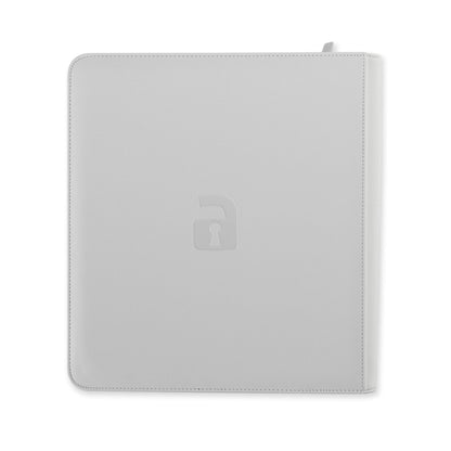 Vault X - 12-Pocket Exo-Tec® Zip Binder White Edition