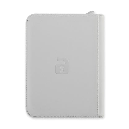 Vault X - 4Pocket Exo-Tec® Zip Binder White Edition