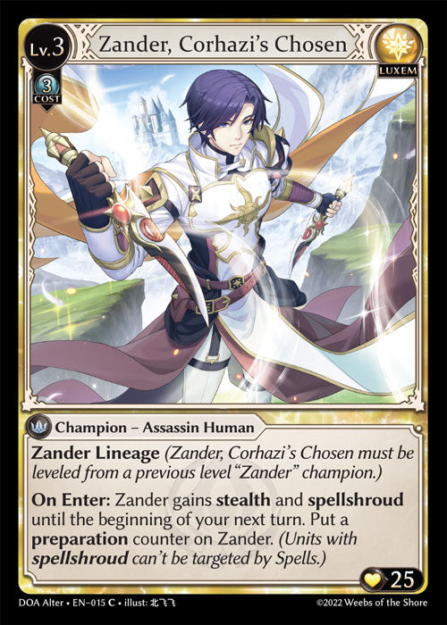 DOA Alter 015 Zander, Corhazi's Chosen (C)